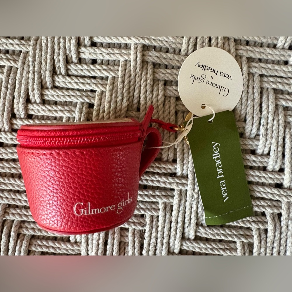 NWT Vera Bradley x Gilmore Girls Bag Charm Luke’s Coffee Shop Cup Mug - Picture 2 of 5